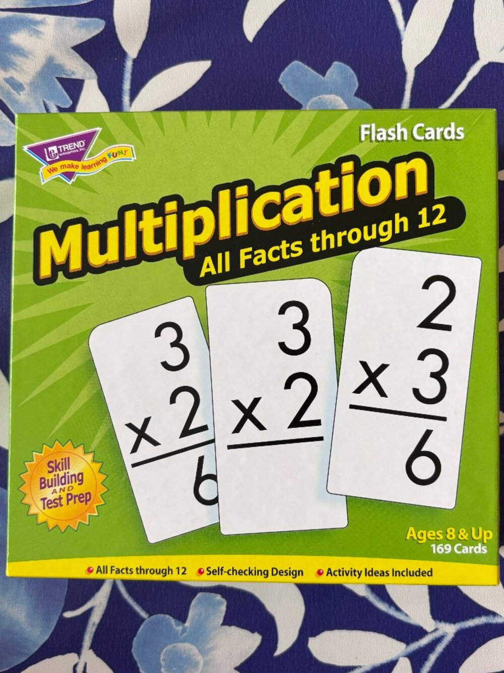 Multiplication All Facts 0-12 Skill Building Math Flash Cards